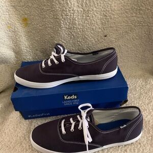 Keds Navy Canvas Sneakers with White Trim